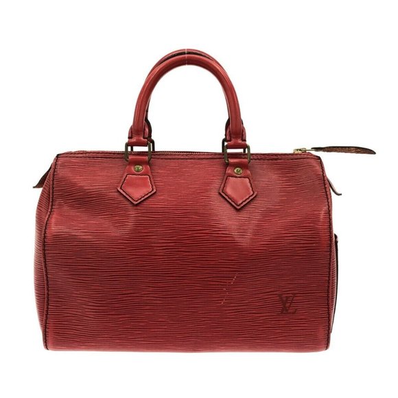 Auth LOUIS VUITTON Speedy 25 Castilian Red Epi V.Handbag - Picture 3 of 13